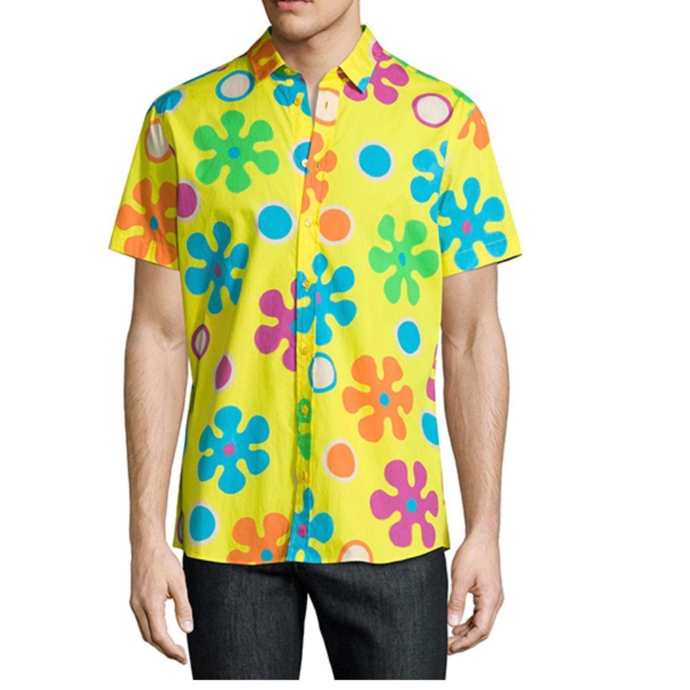 MOSCHINO COUTURE Floral Button Down Shirt
